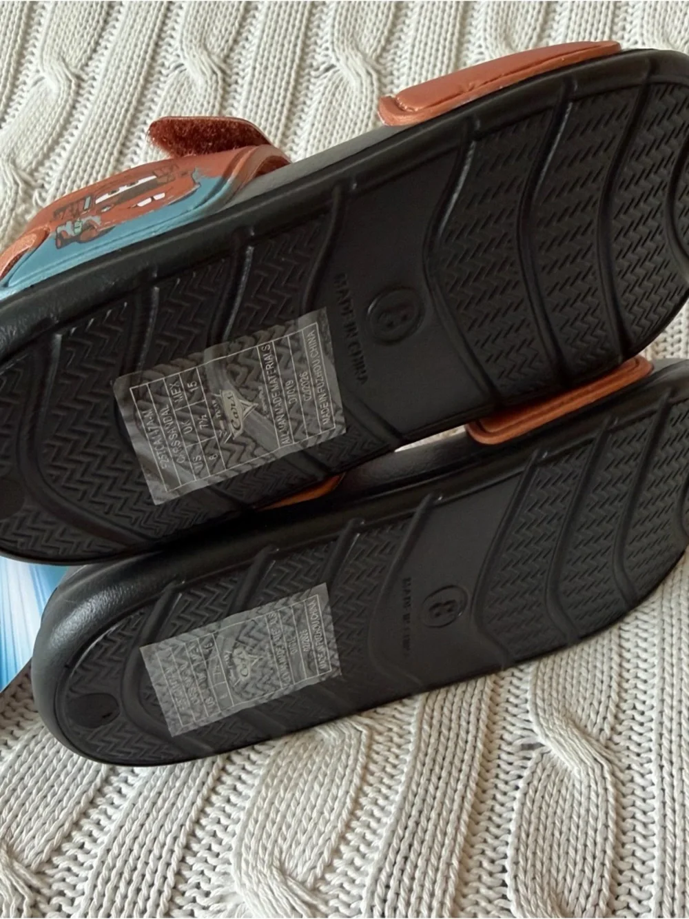 Disney Cars Tow Mater Shoes Size 8 Boys Summer Beach Sandals Toddler NEW